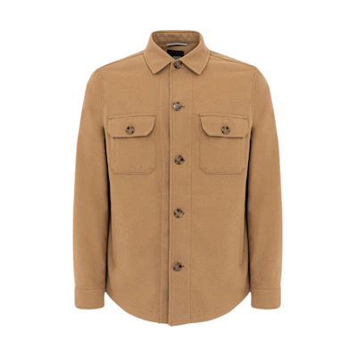 HUGO BOSS Single-Breasted Collar Jacket Light Brown 50501883-260
