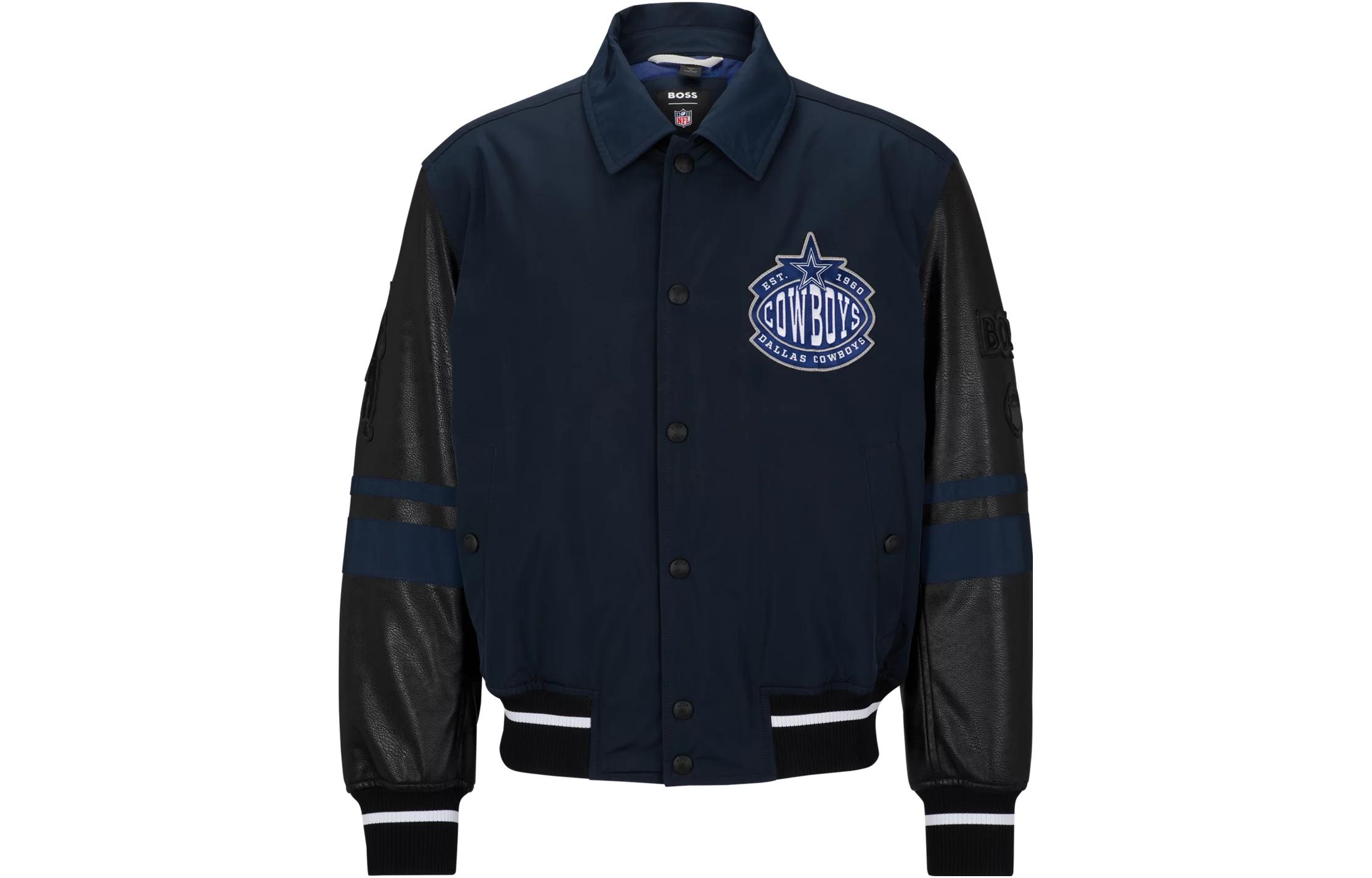 HUGO BOSS Single-Breasted Long-Sleeve Jacket - Blue 50505936-404