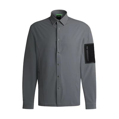 HUGO BOSS Single-Breasted Loose Fit Jacket Grey 50523354-251
