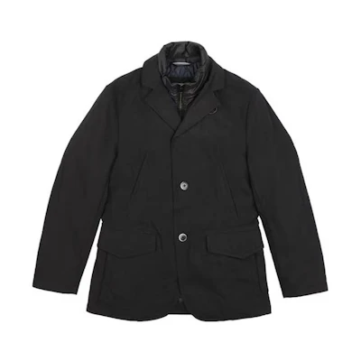 HUGO BOSS Single-Breasted Solid Color Jacket Black 1014728701-001