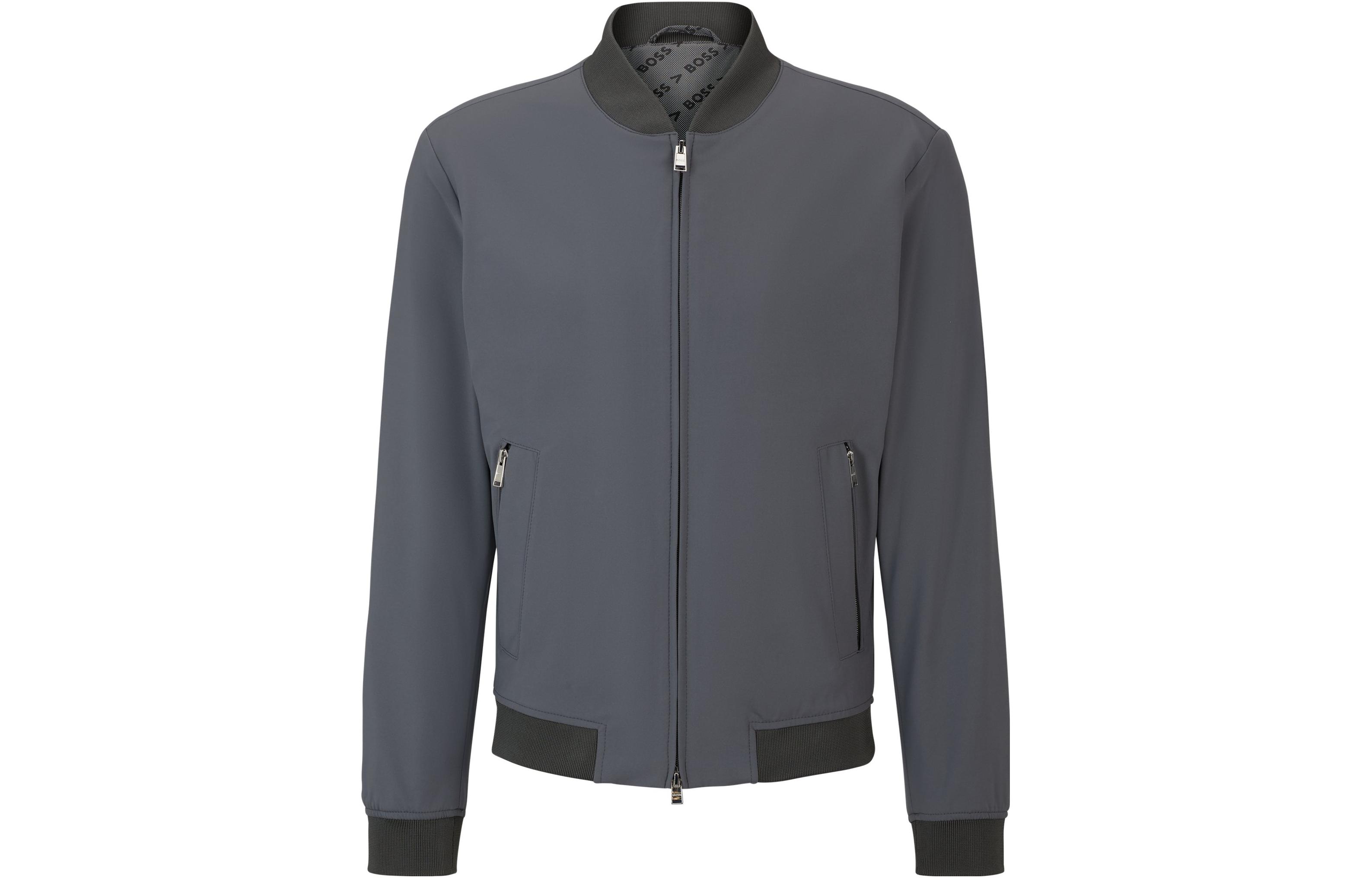 HUGO BOSS Slim-Fit Crease-Resistant Jersey Jacket Men’s in Gray 50513349-032