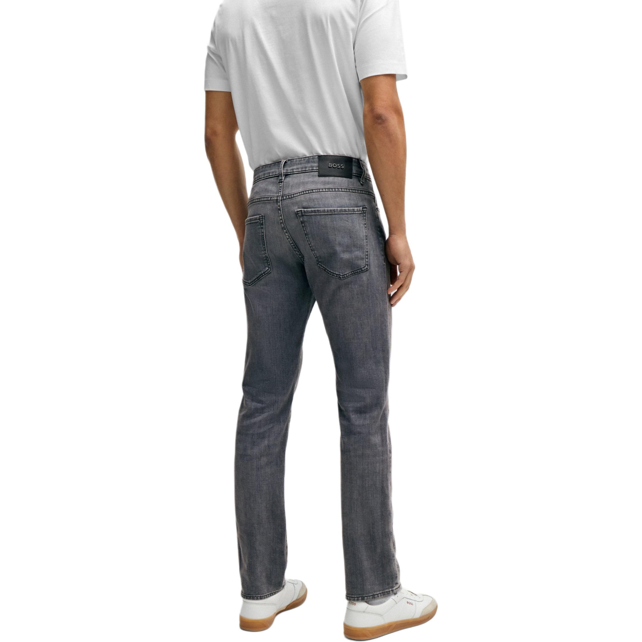 Purchase HUGO BOSS 義大利窄版羊絨觸感深灰色男士牛仔褲 50508123-021