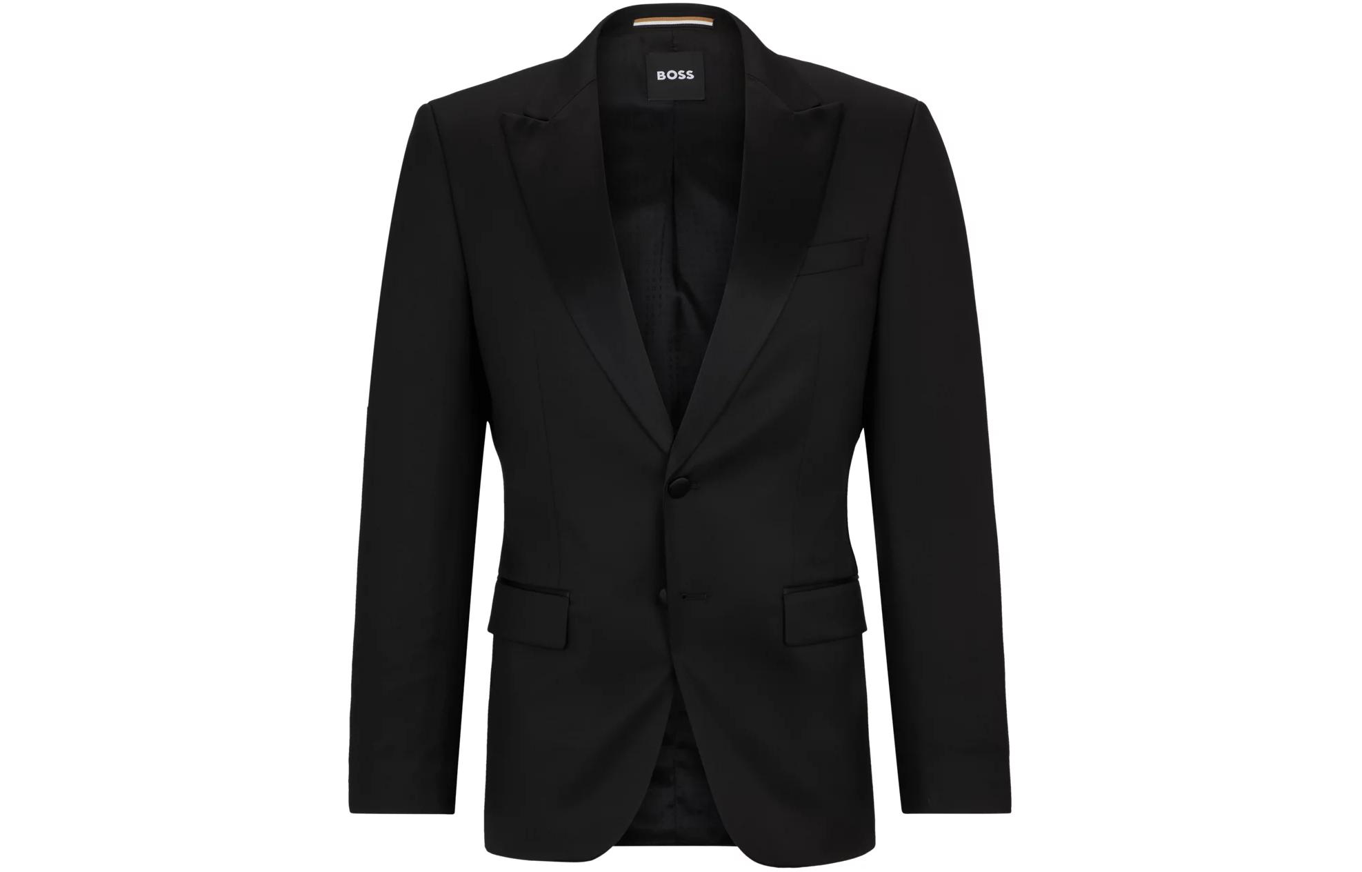 HUGO BOSS Slim-Fit Wool Serge Tuxedo Jacket Black 50469170-001
