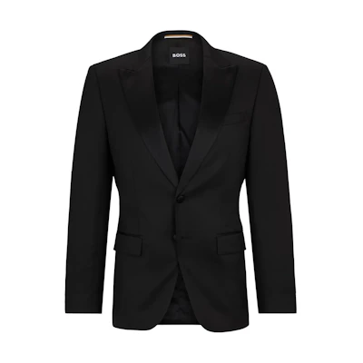 HUGO BOSS Slim-Fit Wool Serge Tuxedo Jacket Black 50469170-001