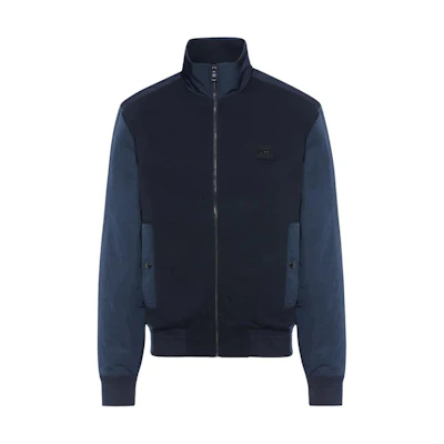 HUGO BOSS Slim Fit Colorblock Zip Jacket - Blue 50508858-404