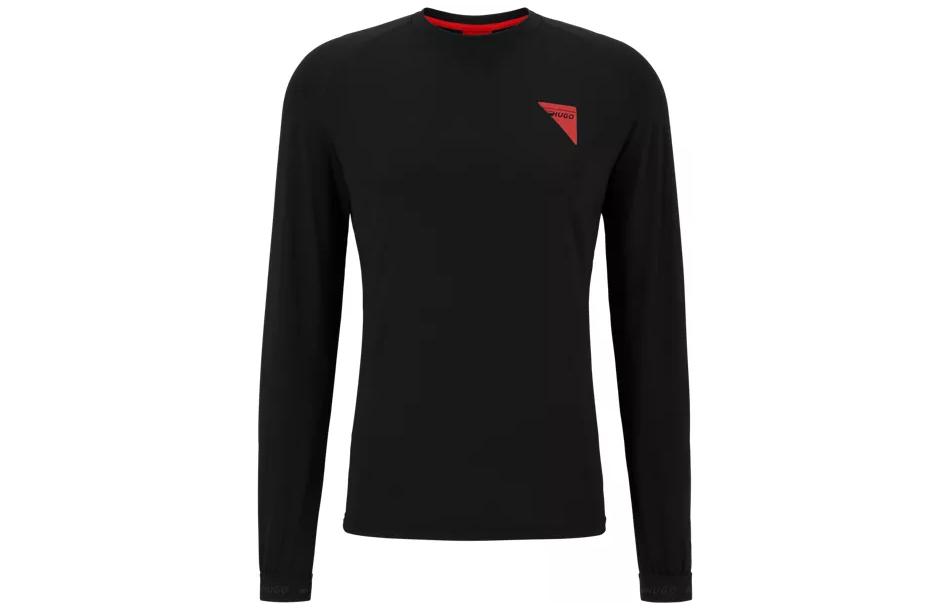 HUGO BOSS Slim Fit Crewneck Pullover Sweatshirt Black 50475916-001