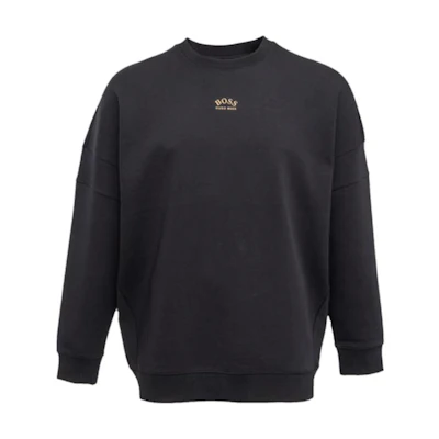HUGO BOSS Slim Fit Crewneck Sweatshirt Black Long Sleeve 19234180-06L