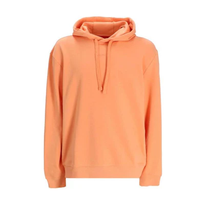 HUGO BOSS Slim Fit Drawstring Hoodie Orange Long Sleeve Sweatshirt 50486478-811