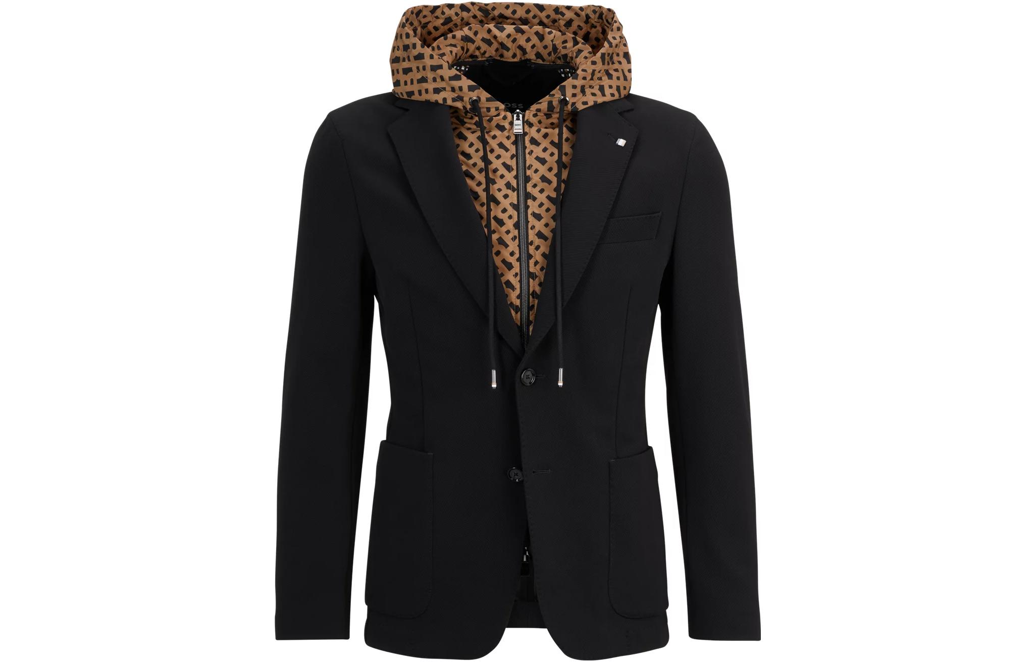 HUGO BOSS Slim Fit Hooded Jacket Black 50489497-001