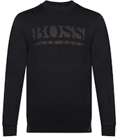 HUGO BOSS Slim Fit Mosaic Logo Sweatshirt FW21 Black 50456419-001 HUGO BOSS Slim Fit Mosaic Logo Sweatshirt FW21 Black 50456419-001