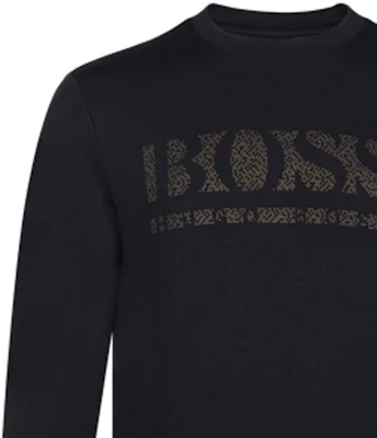 HUGO BOSS Baju Slim Fit Logo Mosaic FW21 Hitam 50456419-001 Sizing HUGO BOSS Baju Slim Fit Logo Mosaic FW21 Hitam 50456419-001