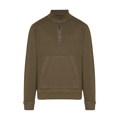 HUGO BOSS Slim Fit Pullover Long-Sleeve Sweatshirt Brown 50476137-368