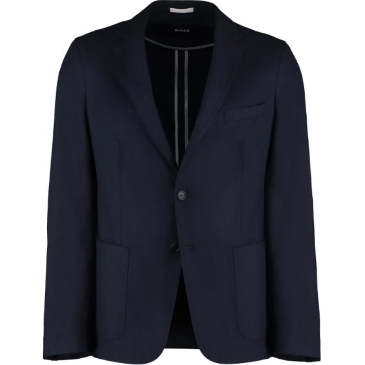 HUGO BOSS Slim Fit Single-Breasted Jacket Navy Blue Long Sleeve 50502519-404