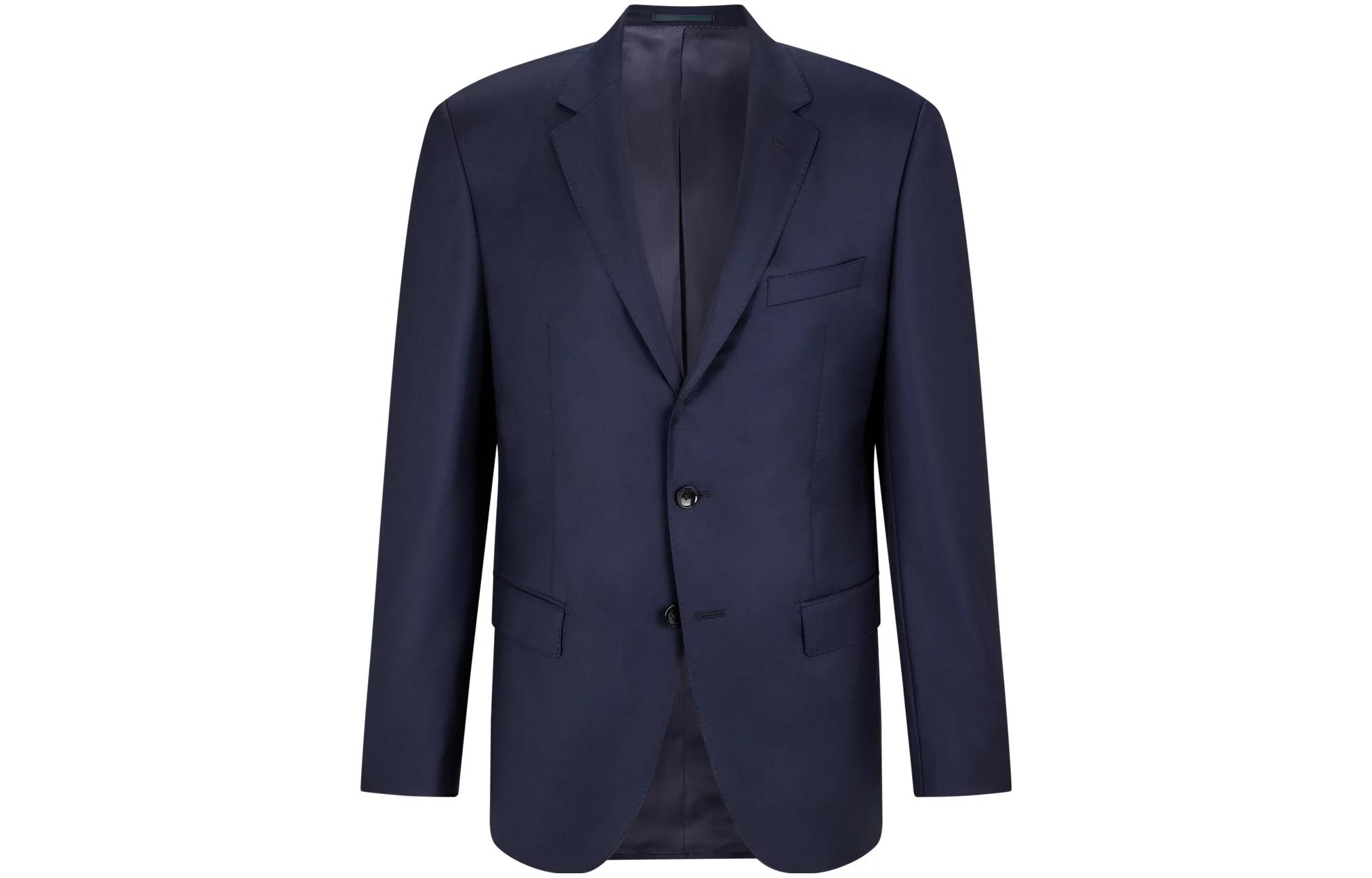 HUGO BOSS Slim Fit Solid Blazer Button-Up Jacket - Dark Blue 50384765-410