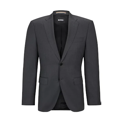HUGO BOSS Slim Fit Solid Single-Breasted Blazer Jacket Men’s Dark Gray 50469172-021