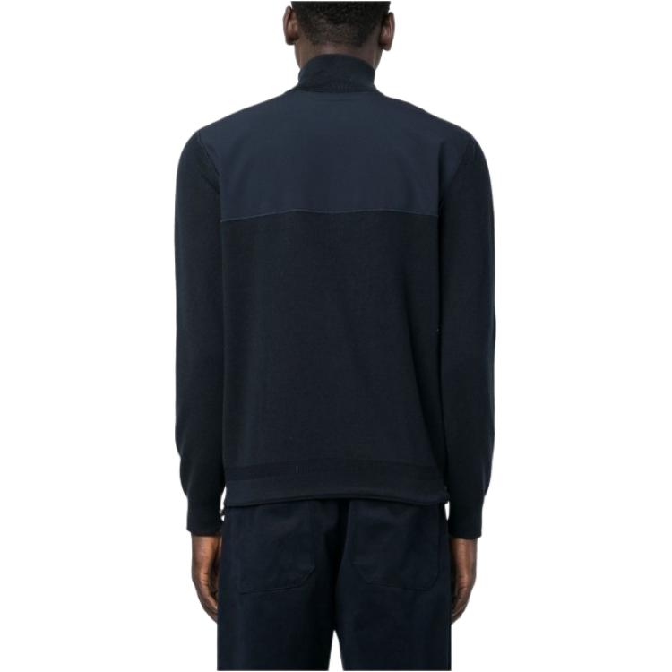 Shop ヒューゴボス スリムフィット ジップアップジャケット ネイビーブルー 長袖 50482295-404