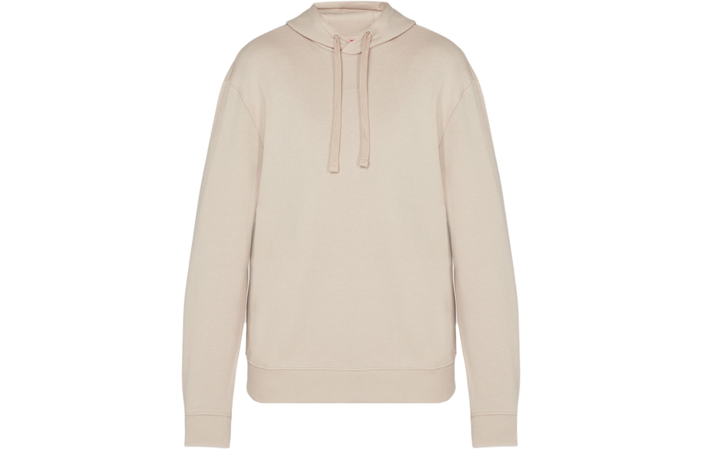 HUGO BOSS Solid Beige Pullover Hoodie Men’s Long Sleeve 50486478-267