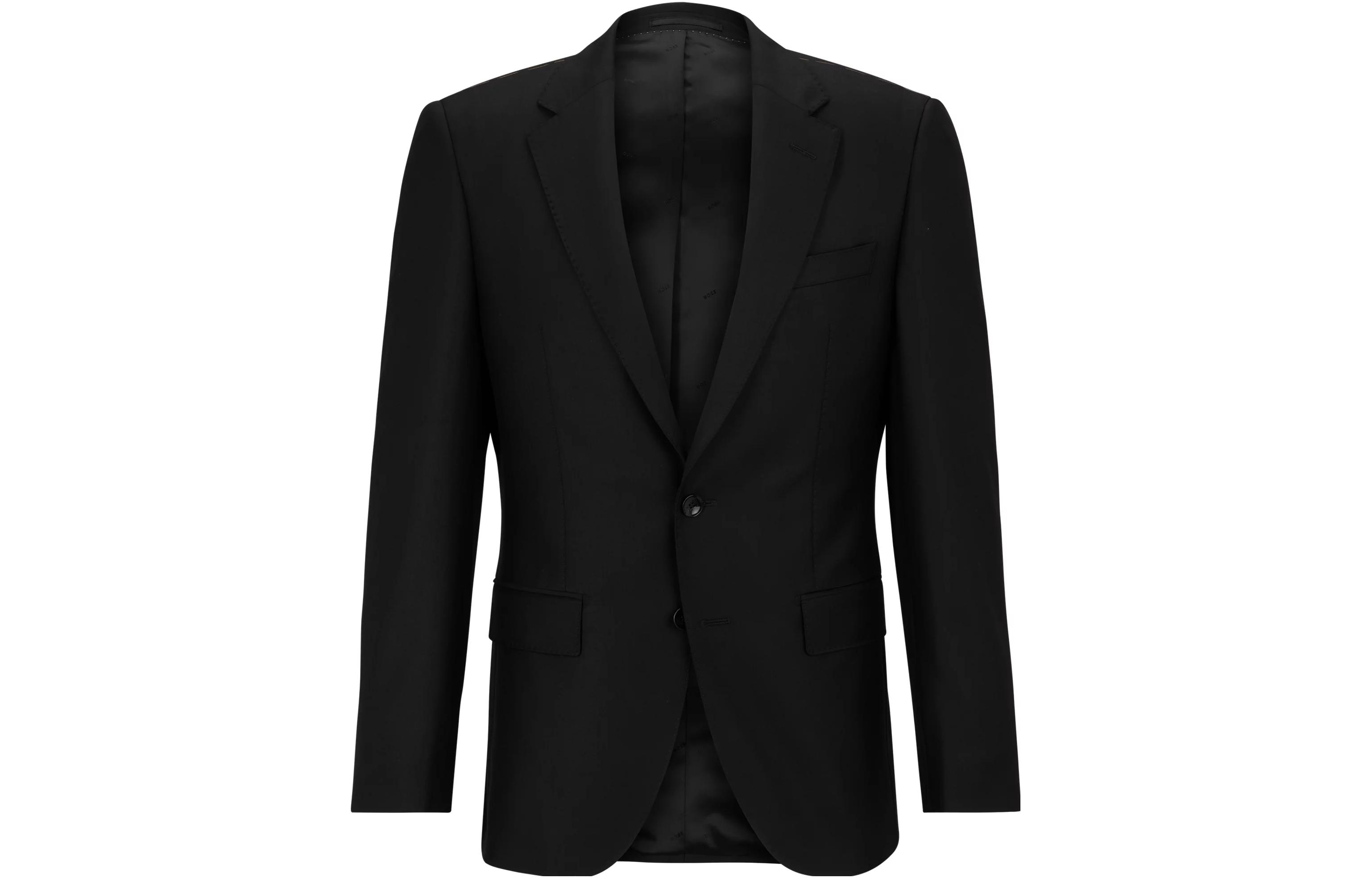 HUGO BOSS Solid Black Casual Jacket 50480010-001
