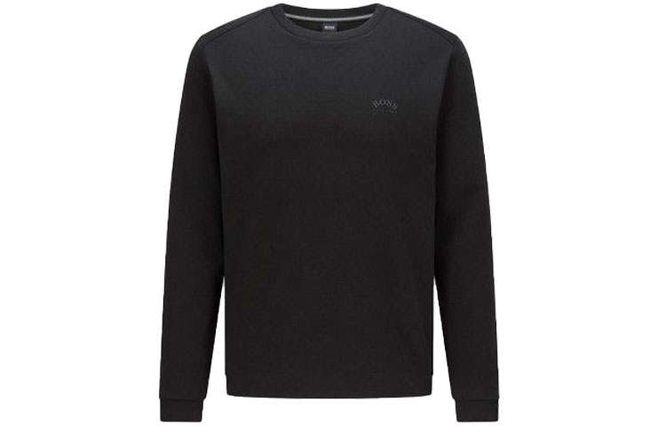 HUGO BOSS Solid Black Crewneck Sweatshirt 50455074-001