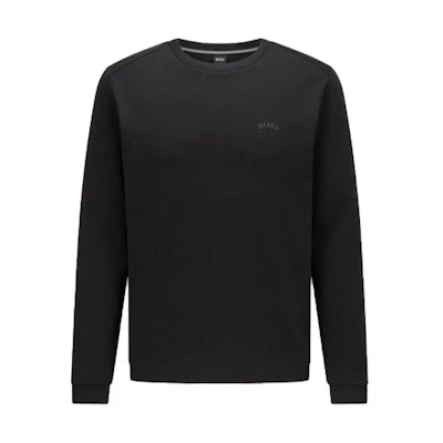 HUGO BOSS Solid Black Crewneck Sweatshirt 50455074-001