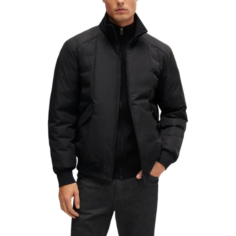 Purchase HUGO BOSS 黑色高領拉鍊長袖外套 50519279-001