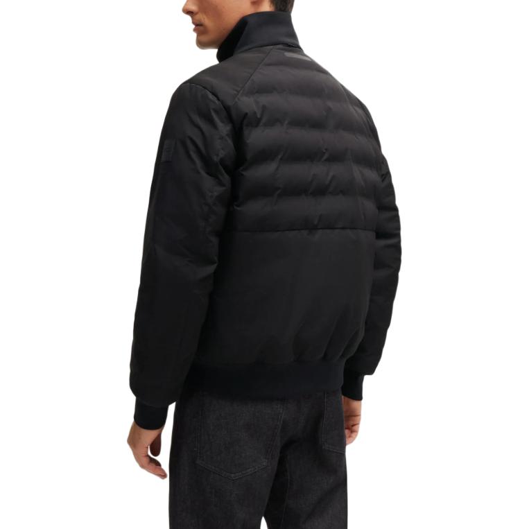 Details for HUGO BOSS 黑色高領拉鍊長袖外套 50519279-001