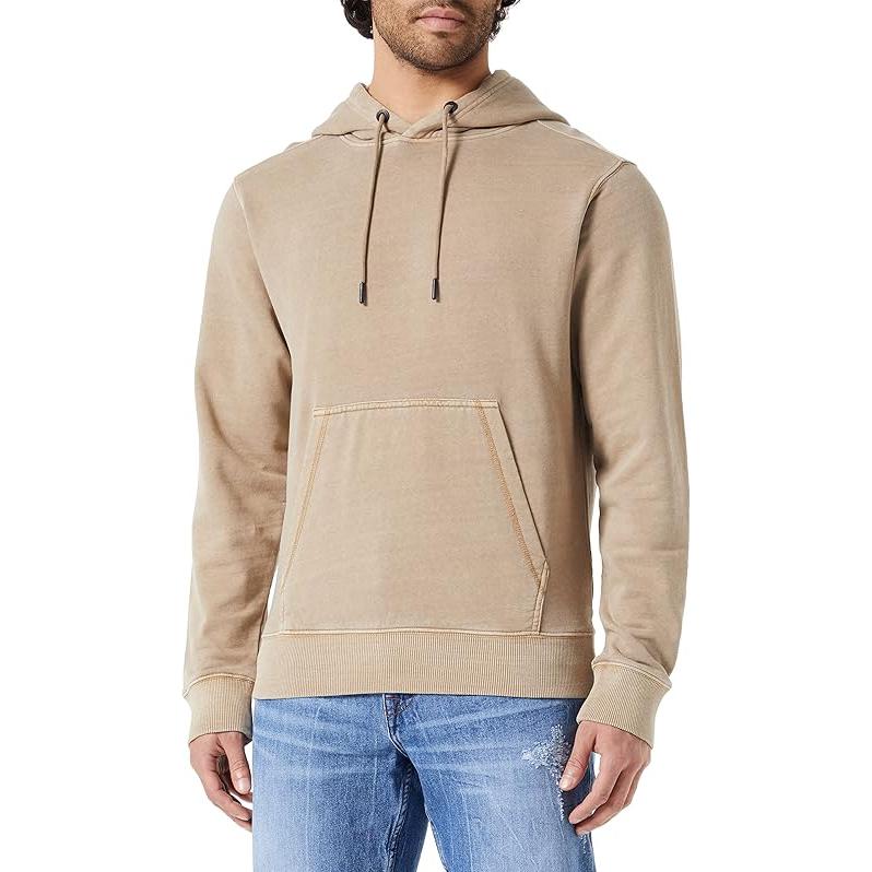 HUGO BOSS Solid Brown Pullover Hoodie for Men 50485817-263