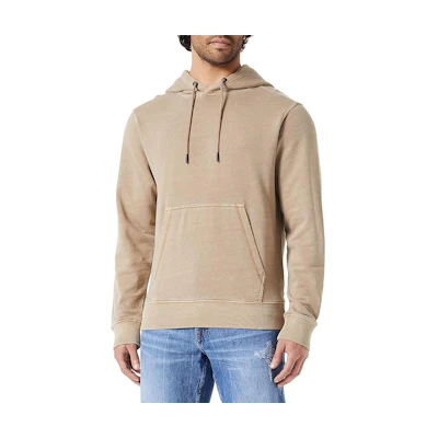 HUGO BOSS Solid Brown Pullover Hoodie for Men 50485817-263