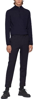 HUGO BOSS Solid Color Casual Stand Collar Long Sleeve Knit Shirt Men 50298544-001 Purchase HUGO BOSS Solid Color Casual Stand Collar Long Sleeve Knit Shirt Men 50298544-001