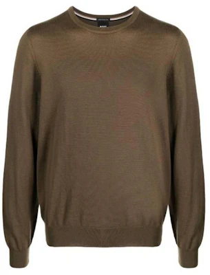 HUGO BOSS 男士純色圓領長袖棕色休閒運動衫 50476364-361 Buy HUGO BOSS 男士純色圓領長袖棕色休閒運動衫 50476364-361