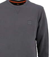 Details for HUGO BOSS 男士深灰色純色圓領長袖休閒上衣 50468443-022