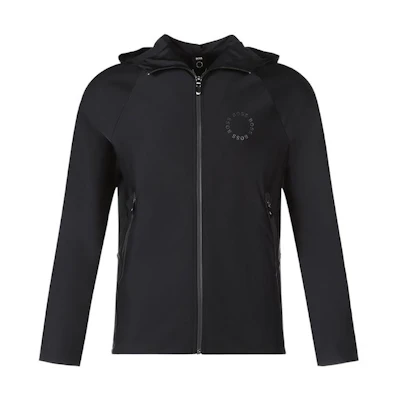 HUGO BOSS Solid Color Hooded Jacket Black Long Sleeve Sportswear 50459949-001