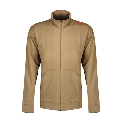 HUGO BOSS Solid Color Letter Logo Zip-Up Jacket Brown () 50487782-242