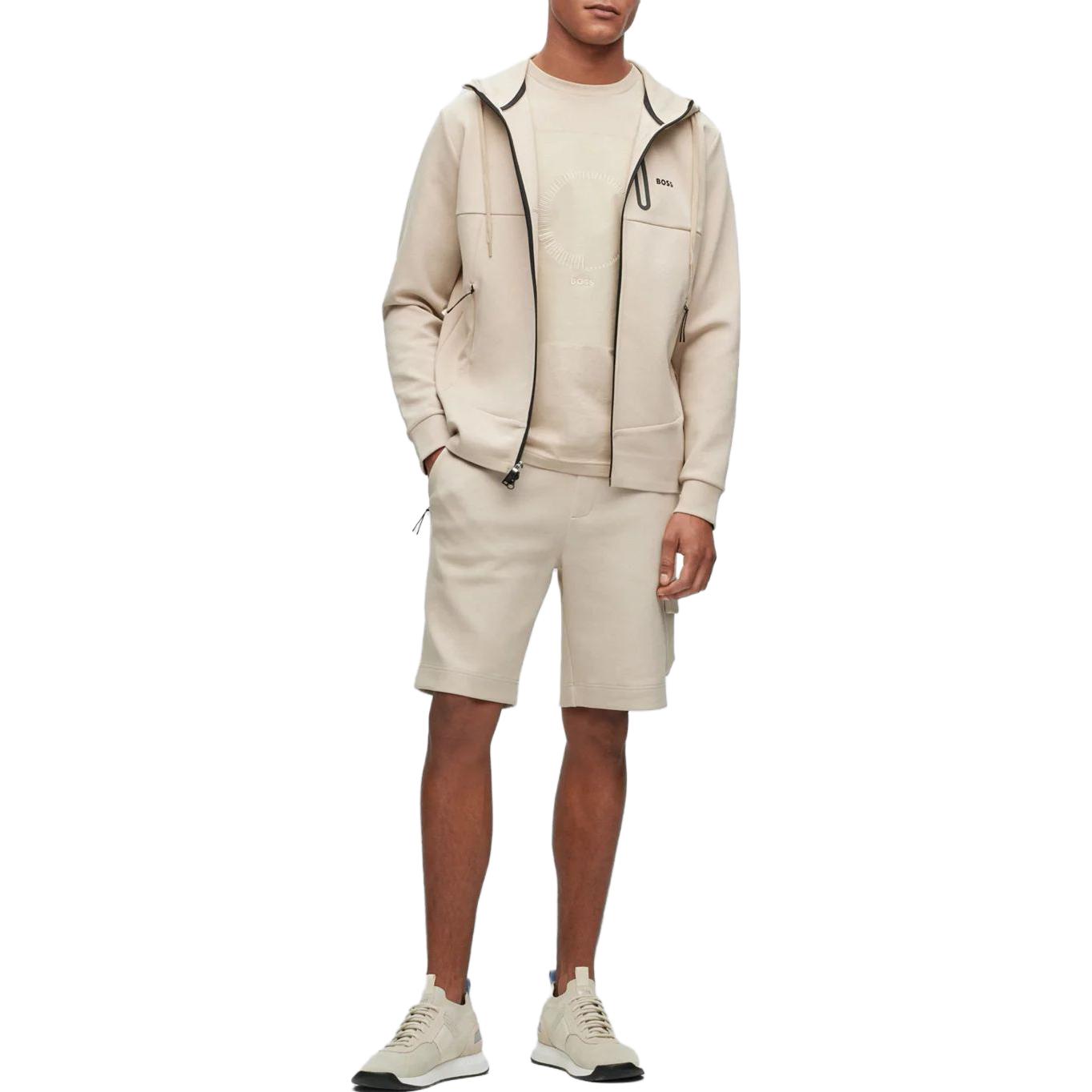 HUGO BOSS Solid Color Loose Fit Hoodie Light Beige 50493468-269 圖 3
