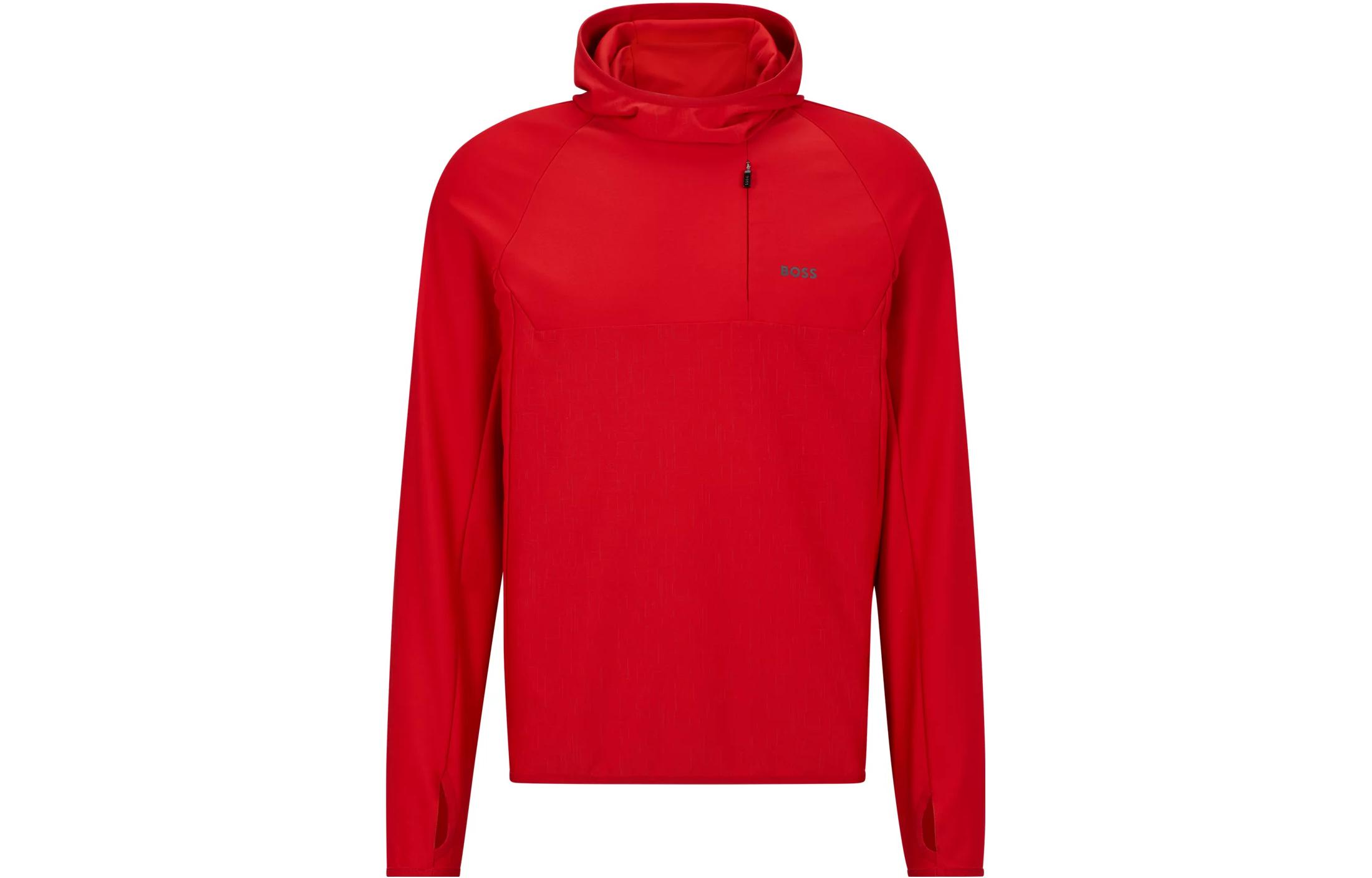 HUGO BOSS Solid Color Red Hoodie  Casual Loose Fit 50493474-610 圖 2