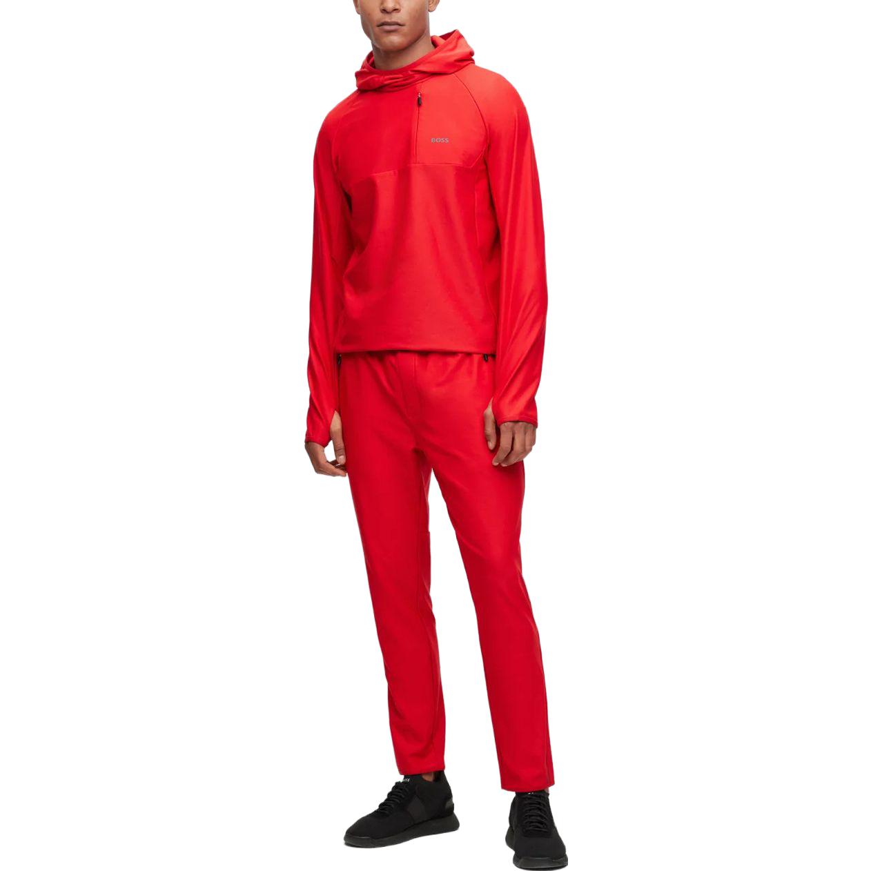 HUGO BOSS Solid Color Red Hoodie  Casual Loose Fit 50493474-610 圖 3