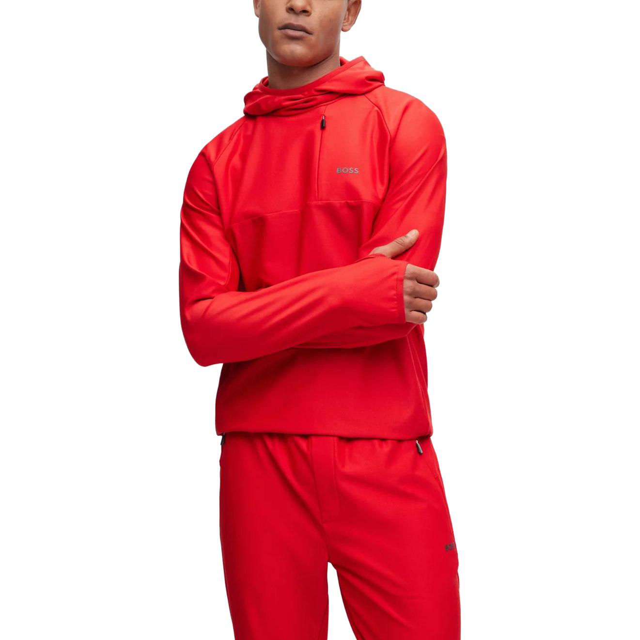 HUGO BOSS Solid Color Red Hoodie  Casual Loose Fit 50493474-610 圖 5