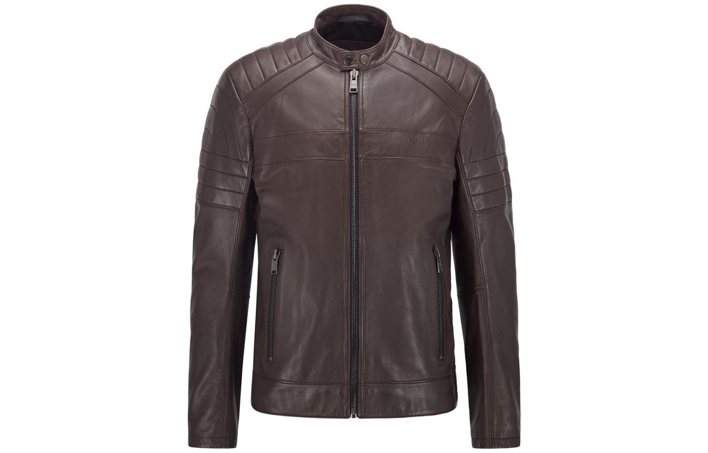 HUGO BOSS Solid Color Zip-Up Jacket 50461445-202