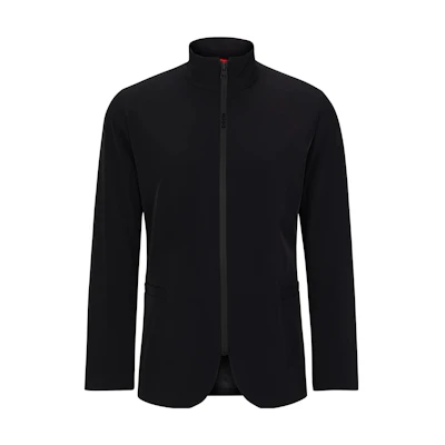 HUGO BOSS Solid Color Zip-Up Long-Sleeve Jacket 50495634-001