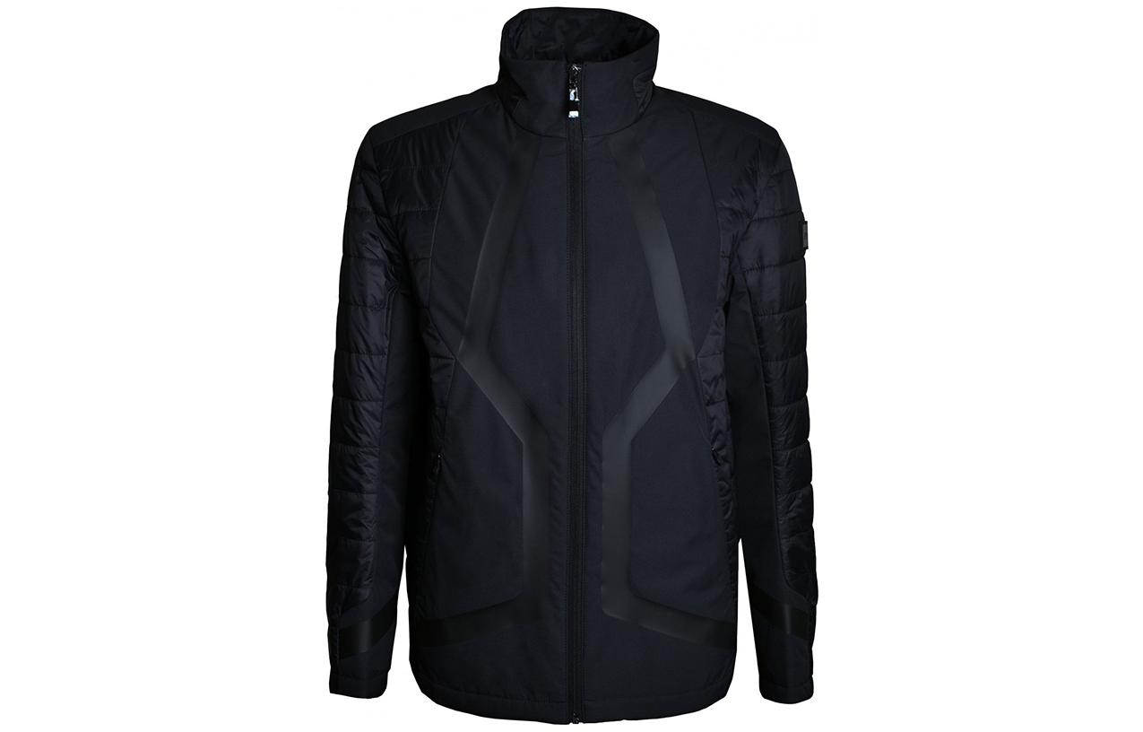 HUGO BOSS Solid Color Zip-Up Mock Neck Jacket CARVEL12-50393809-001