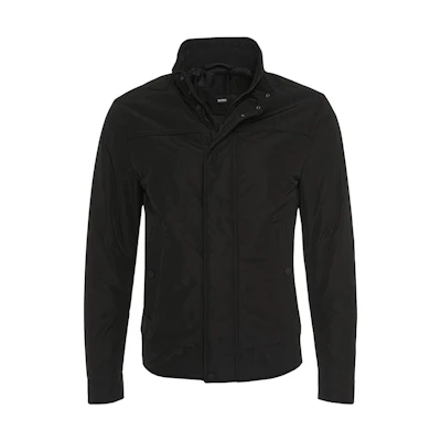 HUGO BOSS Solid Color Zip-Up Stand Collar Long-Sleeve Jacket 50295856-001