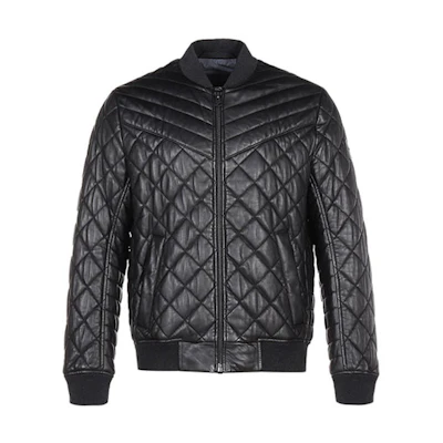 HUGO BOSS Solid Color Zip Cotton Jacket - Black 50442065-001