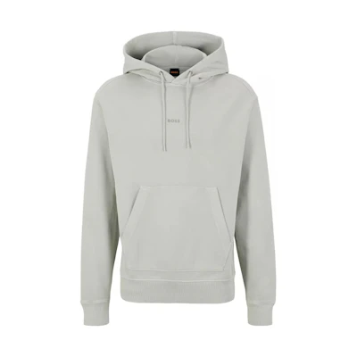 HUGO BOSS Solid Letter Pullover Sweatshirt Light Grey 50472411-056