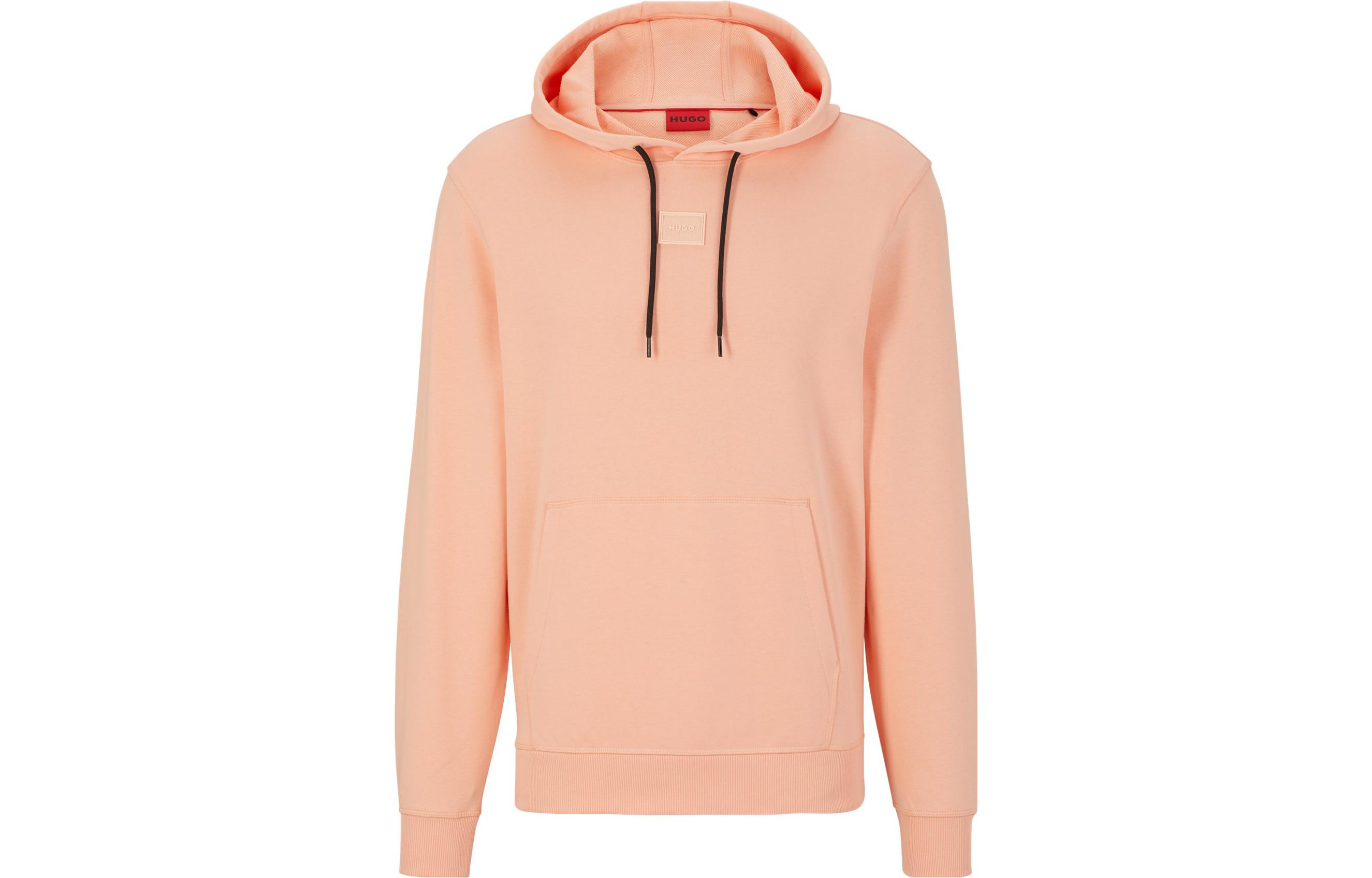 HUGO BOSS Solid Logo Drawstring Hoodie Light Pink 50495618-630