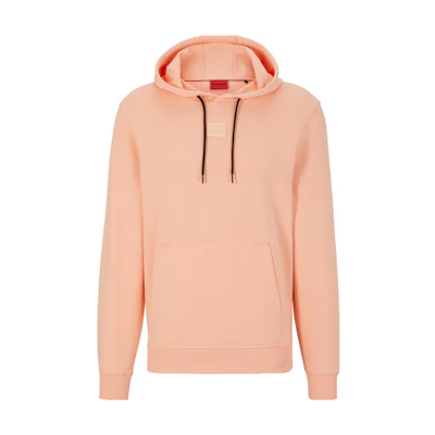 HUGO BOSS Solid Logo Drawstring Hoodie Light Pink 50495618-630