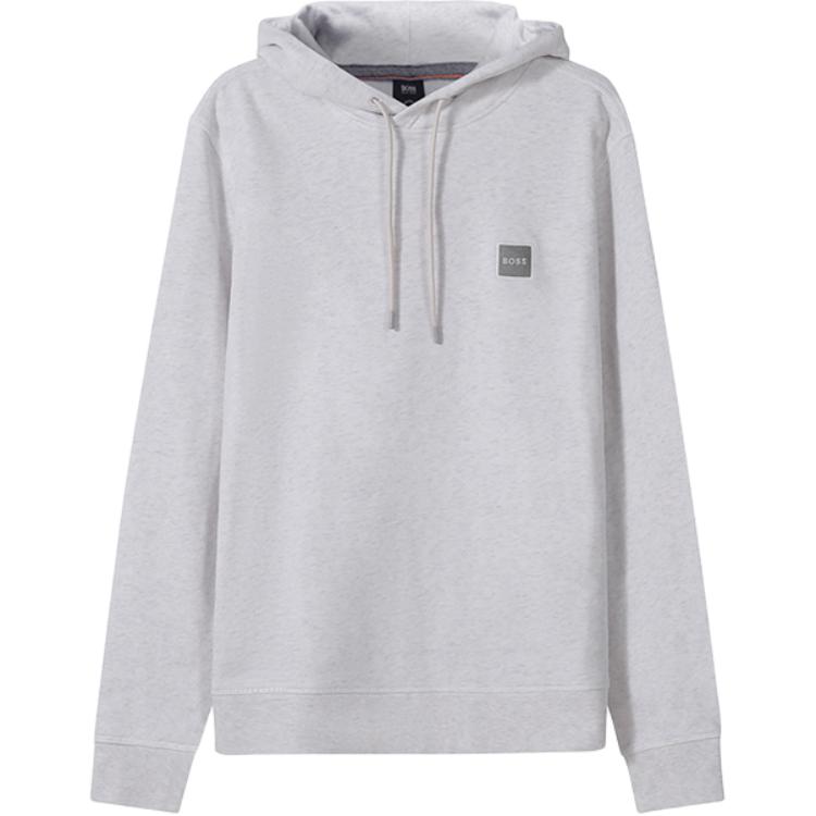 HUGO BOSS Solid Logo Hoodie Grey White 50462776-107