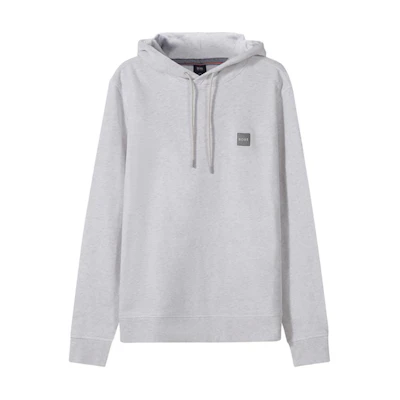HUGO BOSS Solid Logo Hoodie Grey White 50462776-107