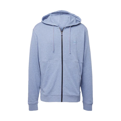 HUGO BOSS Solid Logo Hoodie Jacket - Blue 50508578-485