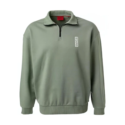 HUGO BOSS Solid Logo Long Sleeve Sweatshirt Green - 50494188-330