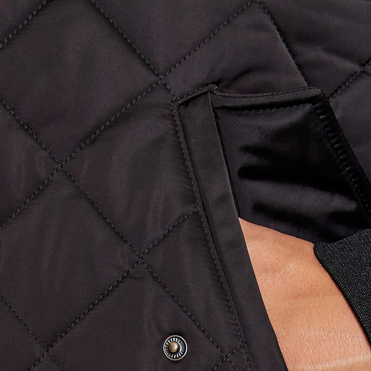 HUGO BOSS Solid Logo Patch Zip-Up Cotton Jacket  Black. 50496402-001 圖 7